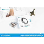 iPhone 17 Pro / Pro Max Kuzoom AR/HD Titanium Camera Lens Protector – Orange / Blue / Silver