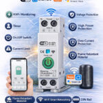 WiFi Smart Circuit Breaker 1P 63A DIN Rail with Power Metering | Tuya Smart Life App Remote Control