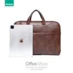 Amaze Office Mate 100% Synthetic Leather Laptop Bag | A920 for 14–15.6 Inch – Premium Professional Office Carry Bag - Image 5