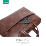 Amaze Office Mate 100% Synthetic Leather Laptop Bag | A920 for 14–15.6 Inch – Premium Professional Office Carry Bag - Image 6
