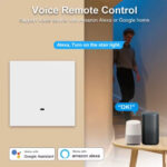 Modern WiFi Luxury Manual Push Button Smart Switch 1/2/3 Gang Compatible with Tuya & Smart Life App – Remote Control & Timer - Image 3