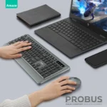 Amaze Probus Palm Comfort Wireless Keyboard & Mouse Combo A745 – Ergonomic, Silent & Rechargeable - Image 2