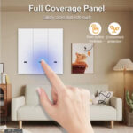 Modern WiFi Luxury Manual Push Button Smart Switch 1/2/3 Gang Compatible with Tuya & Smart Life App – Remote Control & Timer - Image 5