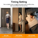 Modern WiFi Luxury Manual Push Button Smart Switch 1/2/3 Gang Compatible with Tuya & Smart Life App – Remote Control & Timer - Image 6