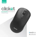 Amaze Clicket Dual Wireless Rechargeable Mouse A712 – Multi-Device & Ergonomic Design