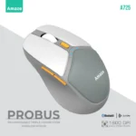 Amaze Probus Triple Connection Rechargeable Wireless Mouse A725 – Multi-Device & Ergonomic Design