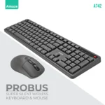 Amaze Probus Super Silent Wireless Keyboard & Mouse Combo A742 – Ergonomic, Rechargeable & Noise-Free