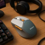 Amaze Probus Triple Connection Rechargeable Wireless Mouse A725 – Multi-Device & Ergonomic Design - Image 2