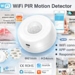 Tuya 360 Degree Wifi PIR Human Body Wireless Sensor Smart Life Remote Control Smart Motion Sensor Work with Google Home Alexa | Wifi Switch | Wifi Switches