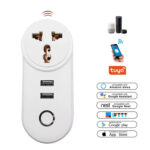 Tuya Double USB Smart Plug Wifi Remote Control with Smart Life App Smart Socket with Power Metering | Wifi Plug | Wifi Switch | Wifi Switches - Image 2