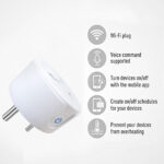 3pin 10A Wifi Smart Plug with Universal Outlet Socket, App Remote and Alexa/google Assistant Voice Control | Wifi Plugs | Wifi Switch | Wifi Switches | Tuya Plug | Tuya Switch - Image 2