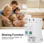 Tuya 63A Wifi Smart Energy Power Consumption 2p Meter Circuit Breaker with Leakage Protection Time Relay Switch App Control | Wifi Switch | Wifi Switches - Image 7