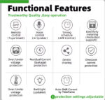 Tuya Smart Wifi Single Phase 63A (Unit Lock) PC Digital Display Current Leakage Breaker | Smart Breaker | Smart switch - Image 4