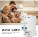 Tuya 63A Wifi Smart Energy Power Consumption 2p Meter Circuit Breaker with Leakage Protection Time Relay Switch App Control | Wifi Switch | Wifi Switches - Image 2