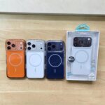 DFANS Transparent Colored Back PC Case for iPhone 17 Pro Max – Slim Clear Stylish Protective Cover