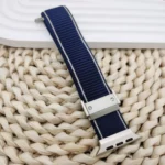 Apple Watch 42mm(Old)/44mm/45mm/46mm/49mm Ultra Magnetic Lock Nylon Strap Breathable Elastic Band - Image 4