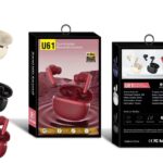 U61 True Wireless Earbuds. 5-6hrs Non Stop Playtime. Type C Charging Cable. High Quality. Pocket Friendly. Best Connectivity