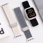 Apple Watch 42mm(Old)/44mm/45mm/46mm/49mm Ultra Suede Metal Lock Straps - Image 3