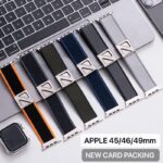 Apple Watch 42mm(Old)/44mm/45mm/46mm/49mm Ultra  Adjustable Sports Nylon Band N Buckle Strap