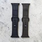 Apple Watch 42mm(Old)/44mm/45mm/46mm/49mm Faux Leather Style Silicone Straps