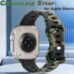 Apple Watch 42mm(Old)/44mm/45mm/46mm/49mm Camouflage Bracelet Silicone Straps - Image 6