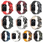 Apple Watch 42mm(Old)/44mm/45mm/46mm/49mm Camouflage Bracelet Silicone Straps