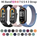 Xiaomi Mi Band 10 / 9 / 8 Nylon Loop Strap – Breathable Adjustable Wristband Smartwatch Bracelet