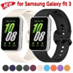 Samsung Galaxy Fit 3 Sport Silicone Strap – Soft Rubber Replacement Bracelet for Fitness Band