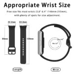 Samsung Galaxy Fit 3 Sport Silicone Strap – Soft Rubber Replacement Bracelet for Fitness Band - Image 4