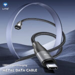 LITO LD23CC 6A 100W Fast Charging Metal Type-C to Type-C Cable - 1M - Image 2