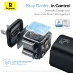 Baseus PicoGo 45W Fast Charger With Type-C Cable - Black - Image 6