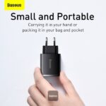 Baseus 30W Compact Quick Fast Charger USB Type C 2x - Black - Image 6