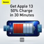 Baseus 30W Compact Quick Fast Charger USB Type C 2x - Black - Image 4