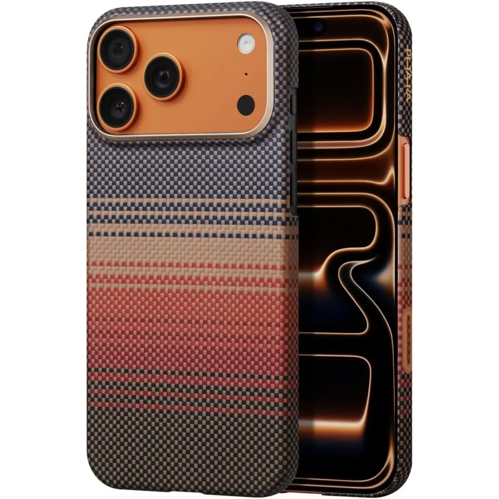 17-pro-max-pitaka-sunset-case--1024x1024 iPhone 17 Pro Max /17 Pro /17 Air Pitaka Ultra Slim MagSafe Edge Case - Image 1