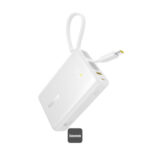 Baseus PicoGo 10000mAh Digital Display 45W Fast Charge Power Bank with Built-in Type-C Cable, Type-C Port, and 22.5W USB-A QC 3.0 Port - Image 2
