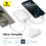 Baseus PicoGo 10000mAh Digital Display 45W Fast Charge Power Bank with Built-in Type-C Cable, Type-C Port, and 22.5W USB-A QC 3.0 Port - Image 7