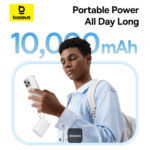 Baseus PicoGo 10000mAh Digital Display 45W Fast Charge Power Bank with Built-in Type-C Cable, Type-C Port, and 22.5W USB-A QC 3.0 Port - Image 4