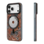 iPhone 17 Pro Max Futuristic Desert Gold Circuit Board MagSafe Case - Image 3