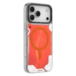 iPhone 17 Pro Max Cyberpunk Luminous Quicksand MagSafe Case - Orange - Image 2