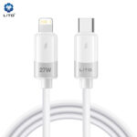 Lito LD07CL 27W Super Fast Charging Type-C to Lightning Silicone Data Cable