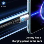 Lito LD10CC 60W Super Charging Metal Data Cable – Type-C to Type-C - Image 4