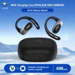 LITO LT13 Lightweight Wireless Open-Ear OWS Earbuds - Black - Image 2