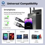 LITO LD23CC 6A 100W Fast Charging Metal Type-C to Type-C Cable - 1M - Image 7