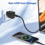 Lito LC22T Gan 45W Fast Charger With Type-C To Type-C Cable - Image 3