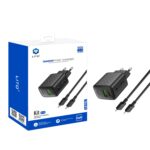 LITO LC15L 20W Fast Charger With Cable - Black