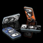 iPhone 17 Pro Max Youngkit Cyberpunk 360° Spin Magnetic Stand Case