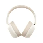 Baseus Bass 35 Max Wireless Headphones Bluetooth 5.3 40mm Bass-Enhancing Diaphragm 50H Over Headset Ultra Low Latency Earphones - Beige - Image 3