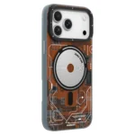 iPhone 17 Pro Max Futuristic Desert Gold Circuit Board MagSafe Case - Image 2