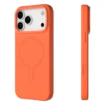iPhone 17 Pro Max Youngkit Morandi Silicone Magsafe Case – Orange - Image 2