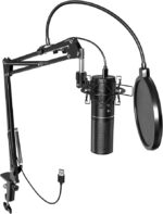 TONOR USB Microphone Kit, Streaming Podcast PC Condenser Computer Mic for Gaming, YouTube Video, Recording Music, Voice Over, Studio Mic Bundle with Adjustment Arm Stand - Image 2